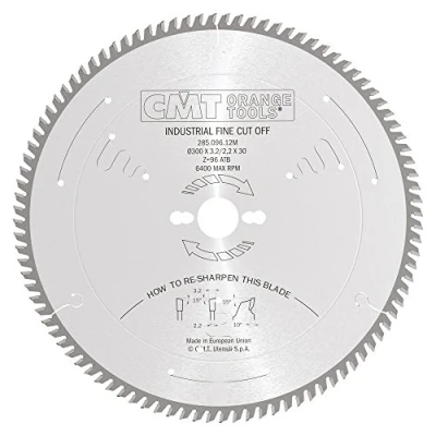 Image de CMT Orange Tools 285,096,12 m Scie circulaire 300 mm x 30 96 3,2 z atb 15 degrés silencieux