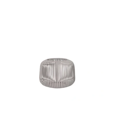 Image de Lanterne Blomus Lito XS, lampe à vent d&#039;intérieur, bougeoir en acier colombe de deuil 10 cm