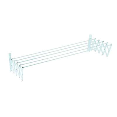 Image de SAUVIC Séchoir à linge extensible plastifié 160 cm Blanc