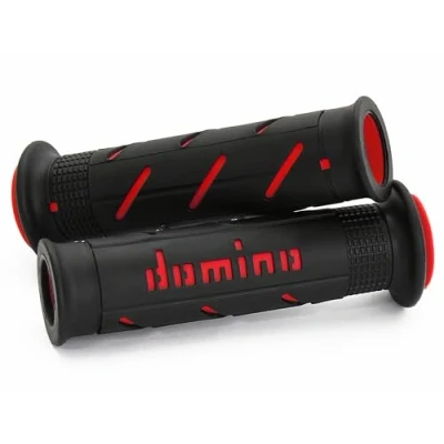 Image de Domino Poignée en caoutchouc Offroad droite d.22 mm. l.126 mm ouvert noir a25041 C4240b70