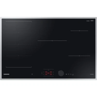 Image de Samsung Plaque de cuisson à induction autonome 80 cm, coupe ajustée, boutons commande magnétiques et touches tactiles avec curseur, contrôle Wi Fi, Flex Zone Plus, NZ85C6058HK/U1