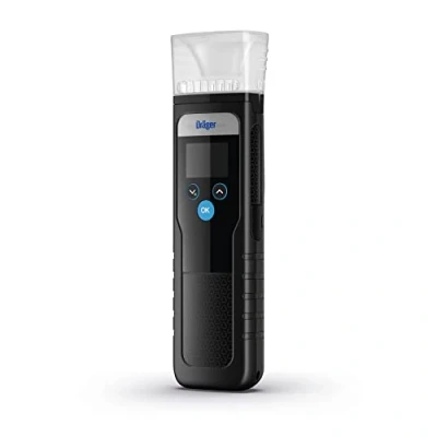 Image de Dräger Alcotest 5000 Éthylotest Testeur d&#039;alcool pour tests de masse Sans contact et hygiénique grâce à l&#039;entonnoir Embout buccal interchangeable plusieurs