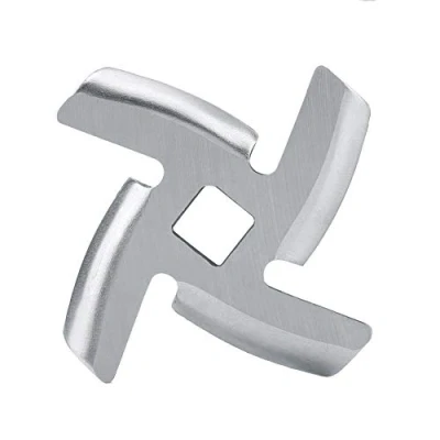 Image de AYNEFY Couteau de Hachoir à Viande, Lame Plaque Viande Accessoires Hachoirs Rechange(46mm Lang, Kleine Klinge)