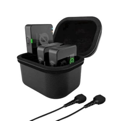 Image de RØDE Système de microphone sans fil compact, Wireless PRO avec timecode, enregistrement sur carte 32 bits float, 2 microphones Lavalier et étui charge intelligent pour la réalisation films