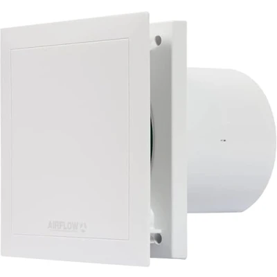 Image de Airflow QT120B (9041497) Silencieux Version Basic Ventilateur extracteur à Deux Vitesses 120 mm, Blanc, Spigot