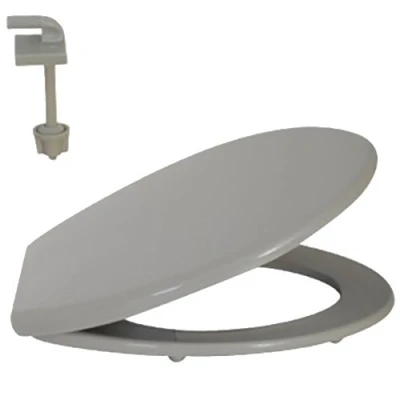 Image de Abattant WC MSV Universel Polypropylène Gris 46x37x3,5cm