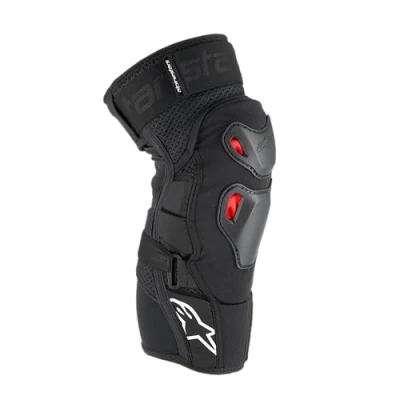 Image de Alpinestars Bionic Pro Plasma Genouillère Noir/rouge/blanc Taille L/XL