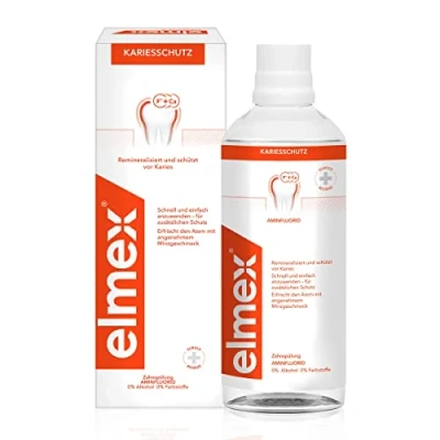 Image de elmex protection contre les caries 400 ml Nettoyage des dents antibactérien sans alcool Protège efficacement Pour une utilisation quotidienne avec bouclier de en