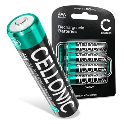 Image de CELLONIC® Batterie téléphone Fixe 4X 1000mAh AAA Compatible avec Geemarc AMPLIDECT 595 sans Fil Maison Longue Utilisation