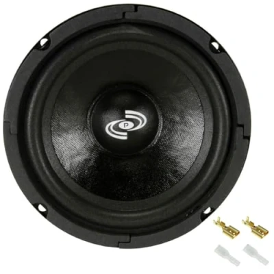 Image de 1 MIDWOOFER Pyle PDMW6 Haut Parleur 16,5 cm 165 mm 6,5&quot; 125 Watts rms et 250 Max impédance 8 ohms pour fête Maison, pièce + faston de Montage
