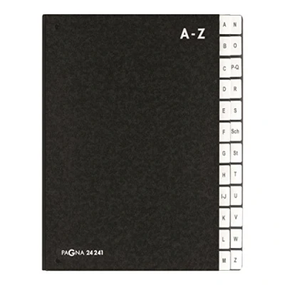Image de Pagna Classeur à soufflet A Z avec 24 compartiments (Noir) (Import Allemagne)