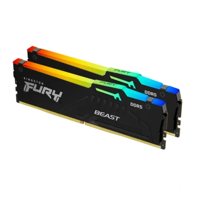Image de Kingston Technology FURY Beast 64GB 6000MT/s DDR5 CL30 DIMM (Kits de 2) RGB EXPO Neuf