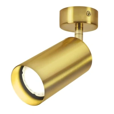 Image de ZMH Projecteur de plafond à LED spots lampe lecture, lit applique murale rotatif 360 or douille GU10 plafonnier (illuminant NON inclus)