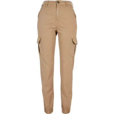 Image de Urban Classics HIGH Waist Pantalon cargo, Femme, Taille: 28, Unionbeige