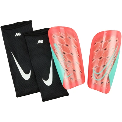 Image de Nike Performance Mercurial LITE Unisex Protègetibias, Taille: Small, Ember glow/aurora green
