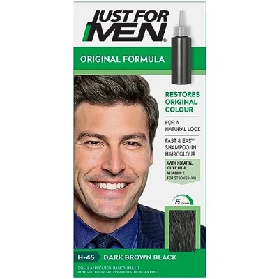 Image de Just For Men Couleur De Formule pour Cheveux Brun Foncé Qui Restaure La Naturelle H45