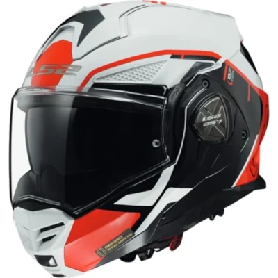 Image de LS2, Casque Moto modulable ADVANT X METRYK Blanc Rouge, M