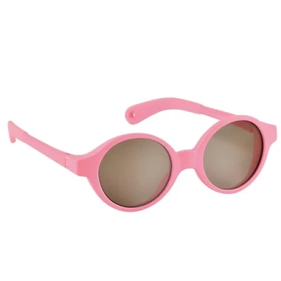 Image de BÉABA, Lunettes de soleil pour bébé 9 24 mois, Protection 100% UV CAT 3, Latérale, Confort Optimal, Branches ajustables 360, Joy, Rose Néon