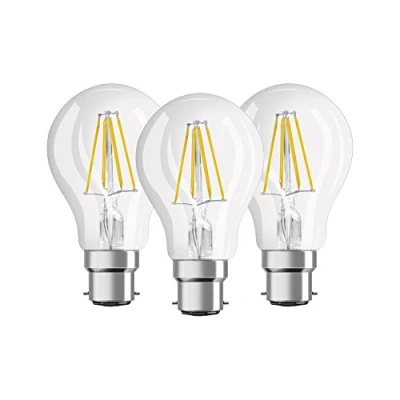 Image de OSRAM Boite de 3 Ampoules LED standard filament 7W B22 Blanc chaud