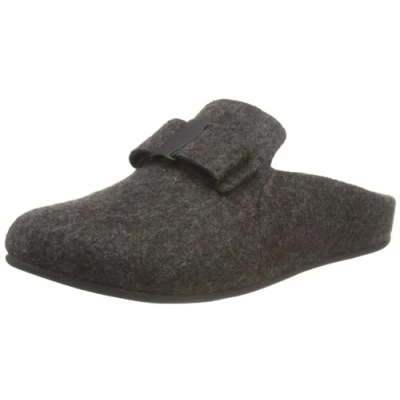 Image de Fitflop Femme Shuv Cushy Chaussons Sabots en Feutre, Tout Noir, 37 EU