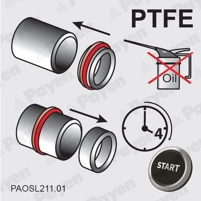 Image de PAYEN NA5031 Joint Spi De Vilebrequin PTFE (polytétrafluoroéthylène) FORD: Transit Mk6 Сamion à Plateau/Сhâssis, Van