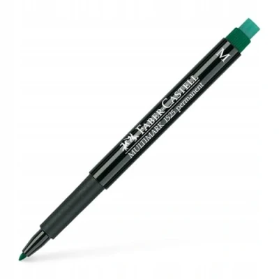 Image de Faber Castell 152563 Marqueur Permanent Multimarque M Vert