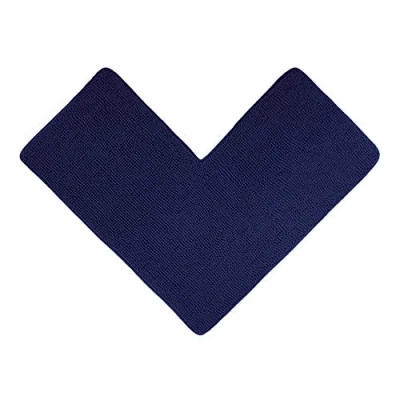 Image de WohnDirect Tapis de Bain 50 x 100 cm Bleu Foncé Antidérapant, Absorbant et Doux Sets modulables Salle