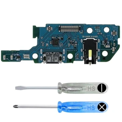 Image de MMOBIEL Connecteur de Charge Compatible avec Samsung Galaxy A20e 2019 Dock Connector USB C Jack Audio/Microphone/Antenne Remplacement INCL. Tournevis