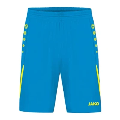 Image de Jako Défi des Pantalons De Sport, Mixte, Bleu/Jaune Fluo, L
