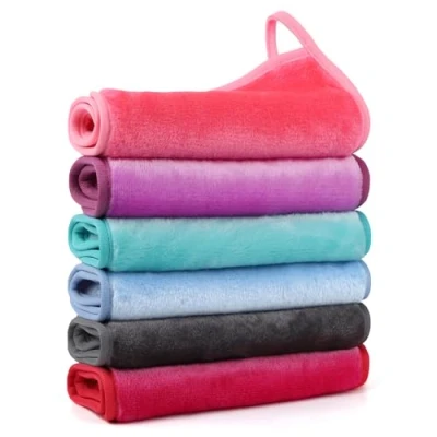 Image de Nineigh Serviette Visage Démaquillante, Lavable Microfibre 6 Pièces Chiffons Démaquillants Réutilisables pour Toute la Peau Enlever Le Maquillage (20 x 40cm, Multicolore)