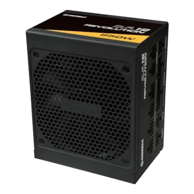 Image de ENERMAX Revolution D.F. 12 ATX3.1 PCI e 5.1 Bloc d&#039;alimentation ultracompact 850W 80Plus Gold (entièrement modulaire, 50% Semi fanless, 12V 2x6) ; ETV850G, Noir