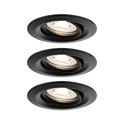 Image de Paulmann 93083 LED Nova mini Spots encastrés Kit de base orientables 66mm 15 3x310lm incl. 3x4W proj. encastré 2700K Coin