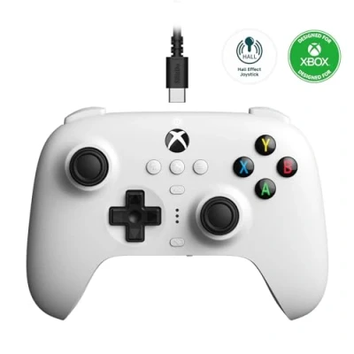 Image de 8BitDo Ultimate Wired Controller for Xbox Hall Ed/White