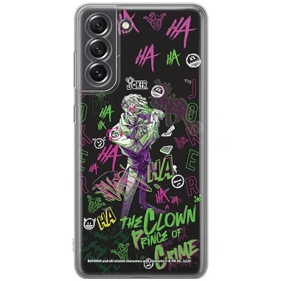 Image de ERT GROUP Coque de téléphone Portable pour Samsung S21 FE Original et sous Licence Officielle DC Motif Joker 027 Parfaitement adapté à la Forme du Portable, en TPU