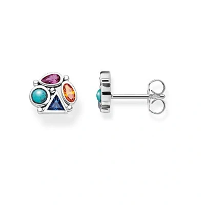 Image de Thomas Sabo clous d&#039;oreilles pierres multicolores femme Argent sterling 925 noirci H2034 320 7