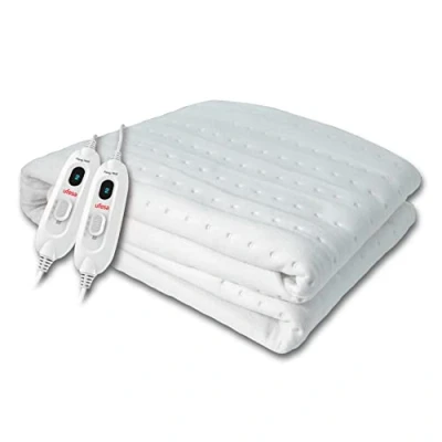 Image de UFESA Flexy Heat CME Comfort Surmatelas Chauffant Électrique 2 Places, 150x130cm, 2x60W, Réversible, 3 Niveaux de Temperature, Arrêt Automatique, Intérieur Impermeable, Lavable, Blanc