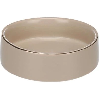 Image de Flamingo Gamelle pour la Nourriture et l&#039;eau Eram Beige 200ml Chien ou Chat en céramique émaillée Résistante, Stable Facile à Nettoyer