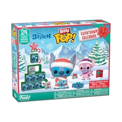Image de Funko Bitty Pop! Countdown Calendar: Stitch Holiday Lilo and Calendrier de L&#039;avent 24 Jours Surprise Boîte Mystère