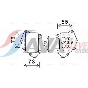 Image de PRASCO CN3309 Radiateur d&#039;Huile sans filtre PEUGEOT: 207 3/5 portes, 208 I 3008 I, CITROËN: C4 II 5 portes