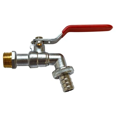 Image de S&amp;M 180064 Robinet pour Tuyau d&#039;arrosage 1/2&quot; avec Prise Cadenas 3/4&quot;