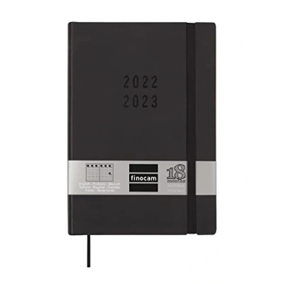 Image de Finocam Agenda 2022 2023 Mara 18 mois Semaine sur 2 pages Présentation verticale Juillet Décembre (18 mois) Noir International DIN A5 (Y10 140 x 204 mm)
