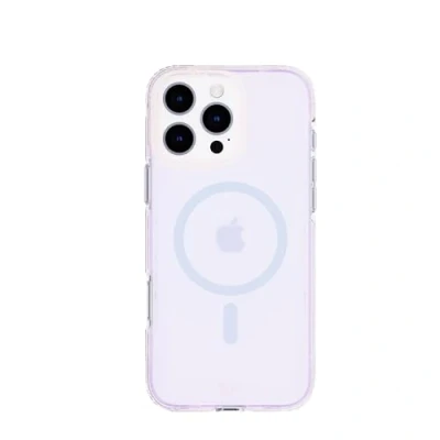 Image de tech21 EvoArt Coque de Protection Contre Les Chocs pour iPhone 16 Pro Max, Compatible avec MagSafe, Violet holographique