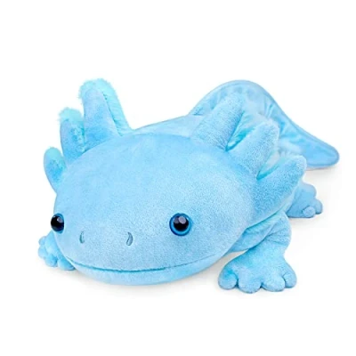 Image de lilizzhoumax Jouets en Peluche Axolotl 84 cm/33&quot;, Simulation Jouet Poupée Réaliste Animaux Sauvages Axolotl, Cadeau pour Les Amis et Enfants