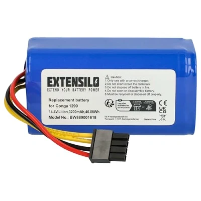 Image de EXTENSILO Batterie Compatible avec Zoef Robot Sjaan électroménager (3200mAh, 14,4V, Li ION)