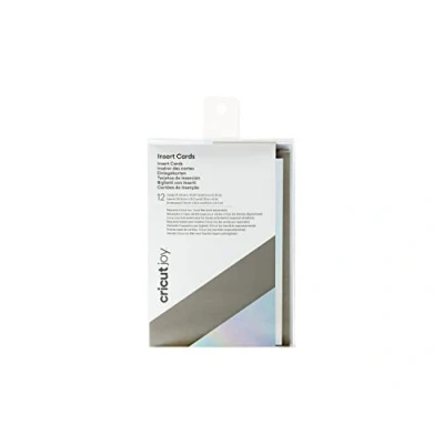 Image de Cricut Joy Insert Cards Holographique gris et argenté 11,4 cm x 15,9 (4,5 6,25) 12 pack Pour une utilisation avec