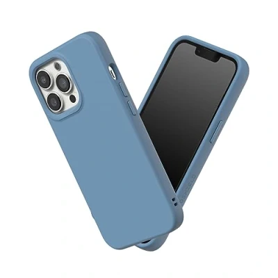 Image de RhinoShield Coque Compatible avec [iPhone 13 Pro] SolidSuit Fine Technologie d&#039;absorption des Chocs et Finition Premium Matte Bleu marée