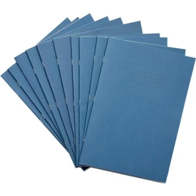 Image de Rhino F8M Lot de 10 cahiers d&#039;exercice 64 pages Bleu clair Format A4
