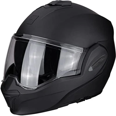 Image de SCORPION Casque Moto EXO Tech Noir Matt, Noir/Bleu/Blanc, M