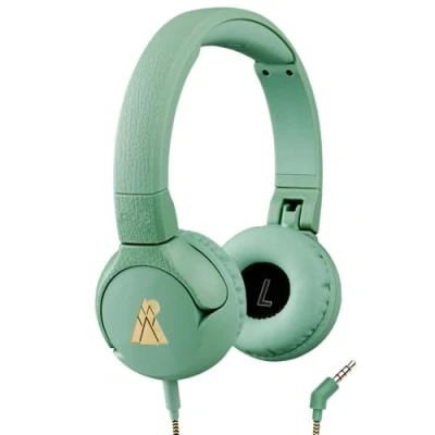 Image de POGS The Elephant 2 Casque filaire réglable et durable pour enfants de 3 ans plus Limité à 85 dB, microphone Supra auriculaire Fonction partage musique Câble audio 3,5 mm sûr (1 m)