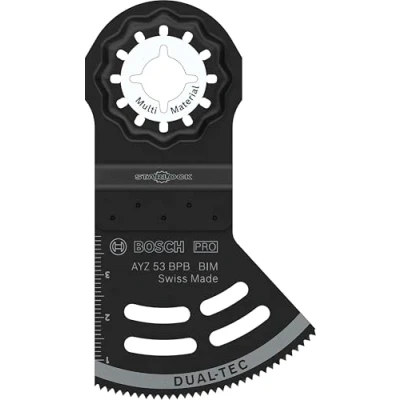Image de Bosch 1x Lame pour Outil multifonctions PRO Multi Material AYZ 53 BPB (pour Panneau de cloison sèche, Bois clouté, Largeur mm, Professional Accessoire multifonction)